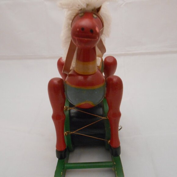Vintage Flambro Wooden Rocking Horse Music Box/Mechanical, Toys/Collectibles - Picture 2 of 12
